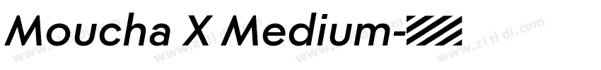 Moucha X Medium字体转换